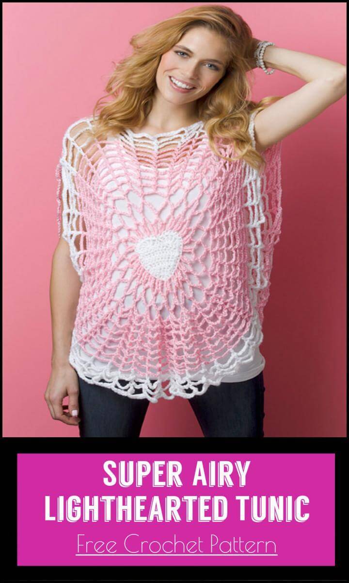 Super Airy Lighthearted Tunic Free Crochet Pattern